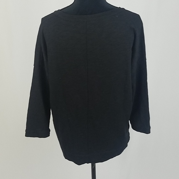 Madewell women S tweed front crewneck sweater 3/4 sleeve grungecore Gorpcore - Picture 5 of 6